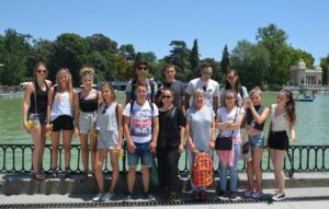 Die gruppe in El Retiro park