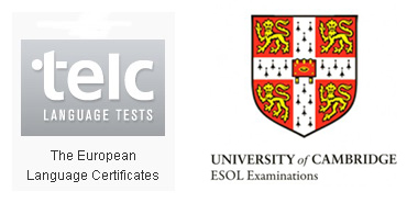 TELC for German and Cambridge for English