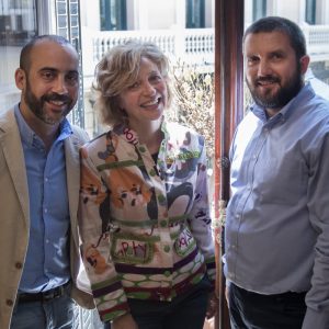 Manuel García, Begoña llovet and Emil Grapa