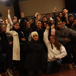 Spanish students group in flamenco class, TANDEM Madrid