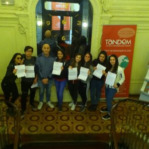 Spanish group with Javier